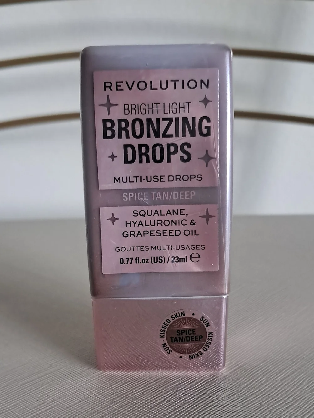 Revolution Bright Light Bronzing Drops - Spice Tan/Deep (Rose-Gold Bottle)